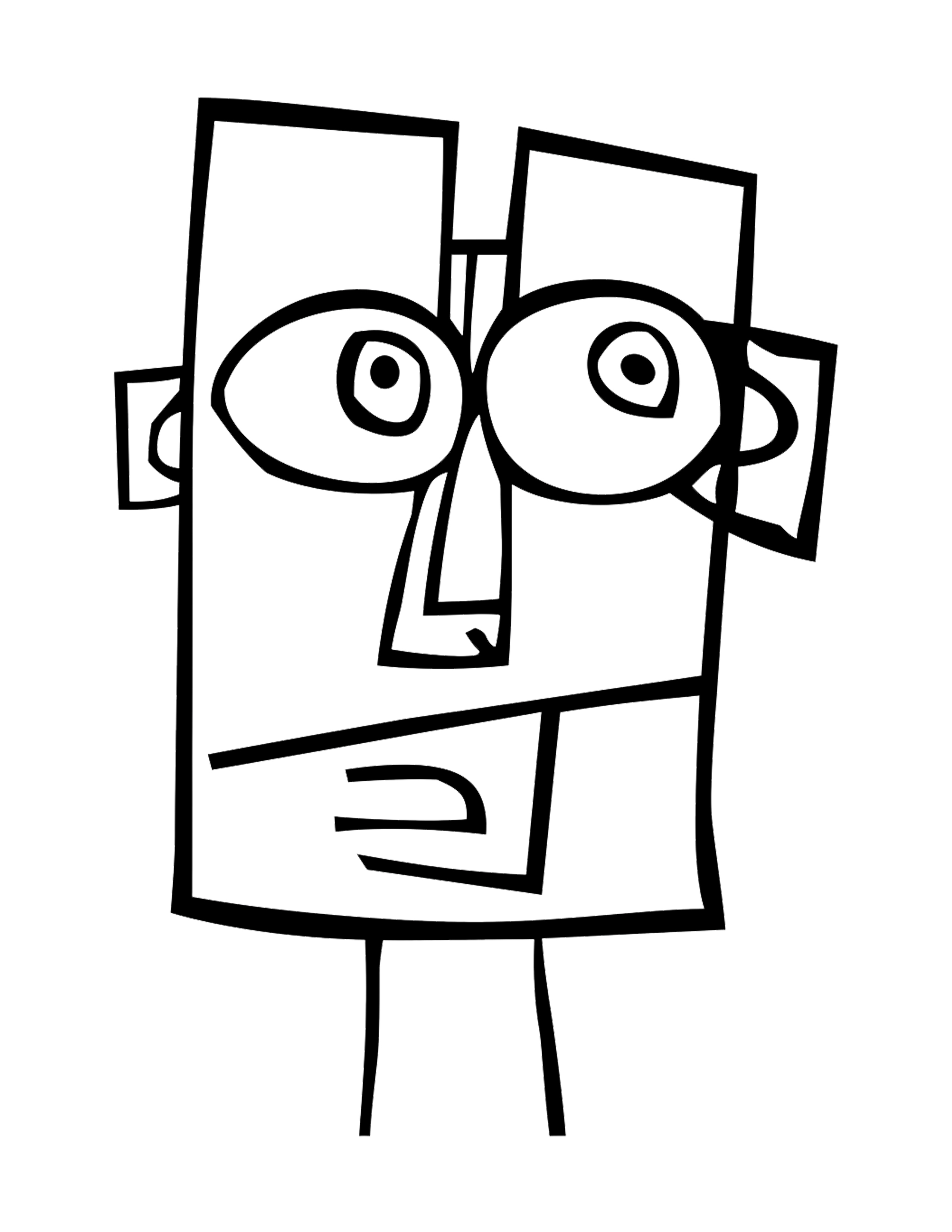 Free Cubism Coloring Sheets